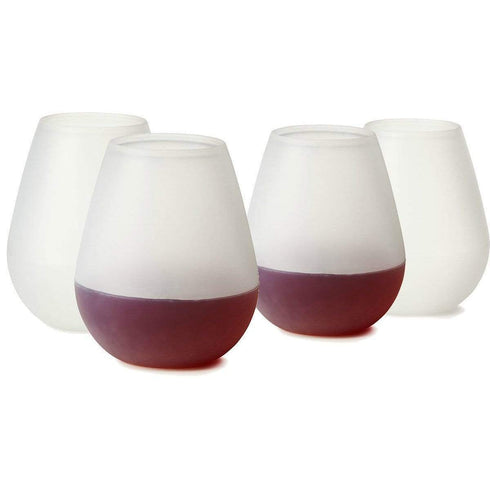 AussieSuperStore Homeware Supplies Unbreakable Silicone Wonder Wine Glass Set Of 12 Unbreakable Flexible Reusable Silicone Wonder Wine Glass 12 CBSILIWINGLASSX12